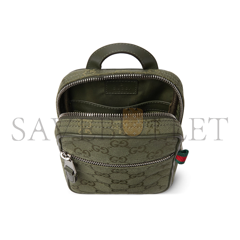 G*u*i gg canvas mini slingbag 834258 (12.5*17.5*4cm)